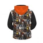Cool Tupac Shakur Album Cover Collage Zip Up Hoodie