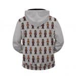 Stunning Tupac Shakur Cartoon Pattern Zip Up Hoodie