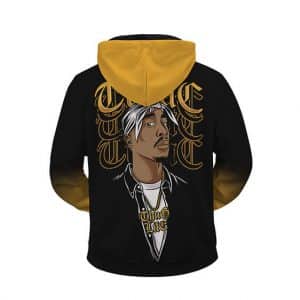 Legendary Rapper Tupac Makaveli Artwork Zip Up Hoodie