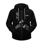 Awesome Tupac Makaveli Tattoo Pattern Zip Up Hoodie