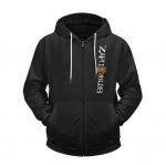 Better Dayz Logo 2Pac Shakur Black Zip Up Hoodie