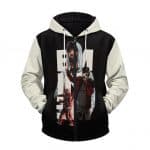 American Rapper Eminem Retro Filter Art Style Zip Up Hoodie