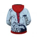 Badass Eminem & Zeus Face Artwork Zip Up Hoodie Jacket