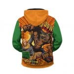 Comic Cover Superman Eminem Busta Rhymes Art Zip Up Hoodie