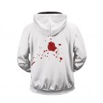 Eminem Bloodshot Bullet Wound Logo Badass Zip Hoodie Jacket