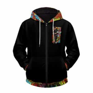 Eminem Colorful Graffiti Pattern Artwork Zip Hoodie Jacket