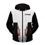 Eminem Face To Face Mirror Art Badass Zip Up Hoodie