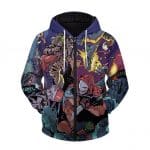 Eminem Slim Shady D12 Devil's Night Cover Badass Zip Hoodie