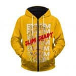 Eminem Slim Shady Drip Signature Art Dope Zip Up Hoodie
