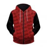 Eminem Slim Shady Pattern Artwork Stylish Zip Up Hoodie