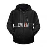 Eminem The Real Slim Shady Logo Pattern Zip Hoodie Jacket