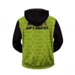 Greatest 90's Rappers Cartoon Head Art Awesome Zip Up Hoodie