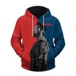 Marshall Mathers Eminem Duotone Art Cool Zip Up Hoodie