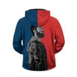 Marshall Mathers Eminem Duotone Art Cool Zip Up Hoodie