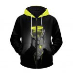 Rap God Eminem Devil Horns And Angel’s Halo Epic Zip Hoodie