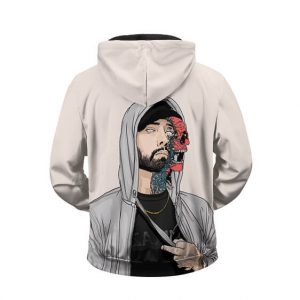 Rapper Eminem Marshall Mathers Dope Art Zip-Up Hoodie