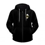 SSLP Logo Slim Shady Pill Album Art Black Zip Up Hoodie