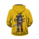 Slim Shady Eminem Dope Artwork Yellow Zip Up Hoodie