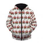 Trippy Grime Slim Shady Eminem Art Pattern Zip Up Hoodie