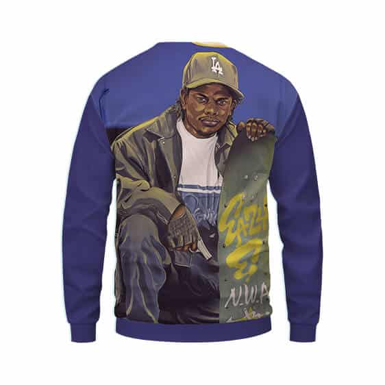 West Coast Rap Icon Eazy-E Tribute Purple Sweatshirt