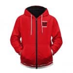 Will The Real Slim Shady Please Stand Up Red Zip Hoodie