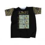 Blu Boyz P.R.E Logo Dolphin Gun Money Camo Black T-shirt