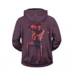 Travis Scott Dope Graffiti Artwork Purple Zip Up Hoodie