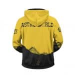 Astroworld Theme Park Artwork La Flame Yellow Zipped Hoodie