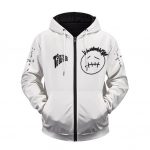Travis Scott Look Mom I Can Fly Dope White Zipped Hoodie