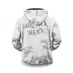 Amazing Huncho Jack Jack Huncho Pattern White Zipped Hoodie