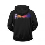 Minimalistic Astroworld Travis Scott Black Zip Up Hoodie
