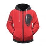 Stylish Travis Scott Red Silhouette Cool Zipped Hoodie