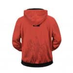 Dope Travis Scott Owl Pharaoh Pattern Red Zip Up Hoodie