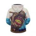 Travis Scott Gold Grillz Artwork La Flame Zipped Hoodie