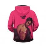 Nike Air Travis Scott Raspberry Pink Cool Zipped Hoodie