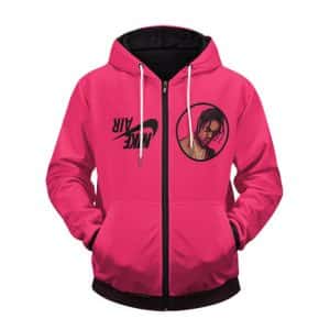 Nike Air Travis Scott Raspberry Pink Cool Zipped Hoodie