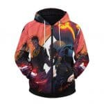 Travis Scott Comic Book Hero Artwork Cool Zip Up Hoodie