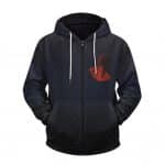 Awesome Travis Scott Tattoos Art Navy Blue Zip Up Hoodie