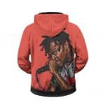 Influential Rapper Travis Scott Rhyming Dope Zipped Hoodie