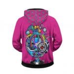 Travis Scott Robot Jester Cute Pink Zip Up Hoodie Jacket