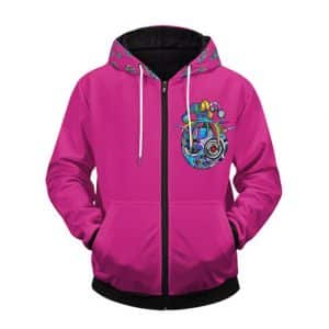 Travis Scott Robot Jester Cute Pink Zip Up Hoodie Jacket