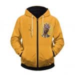 Travis Scott Cactus Jack Animation Yellow Zip Up Hoodie