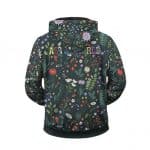 Stylish Astroworld Flowers Artwork Cactus Jack Zip Up Hoodie
