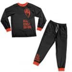 2Pac Red Face Silhouette All Eyez On Me Pyjamas Set