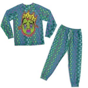 Biggie Smalls Zombie Acid Drip Art Design Pajamas Set