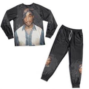 Gangsta Rapper 2Pac Makaveli Portrait Nightwear Set