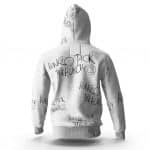 Huncho Jack Jack Honcho Overall Pattern White Hoodie