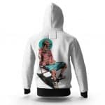Inverted Swoosh Nike Parody Cactus Jack White Hoodie