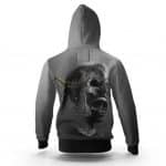 La Flame Skull With Chains Dope Travis Scott Gray Hoodie