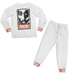 Minimalist Tupac Shakur Stencil Logo Ride Pyjamas Set